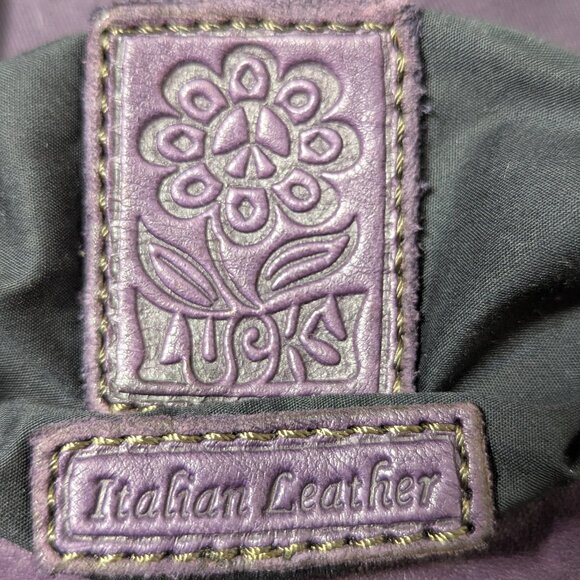 NWT Lucky Brand Stash Purple Leather Crossbody Purse - Picture 6 of 11